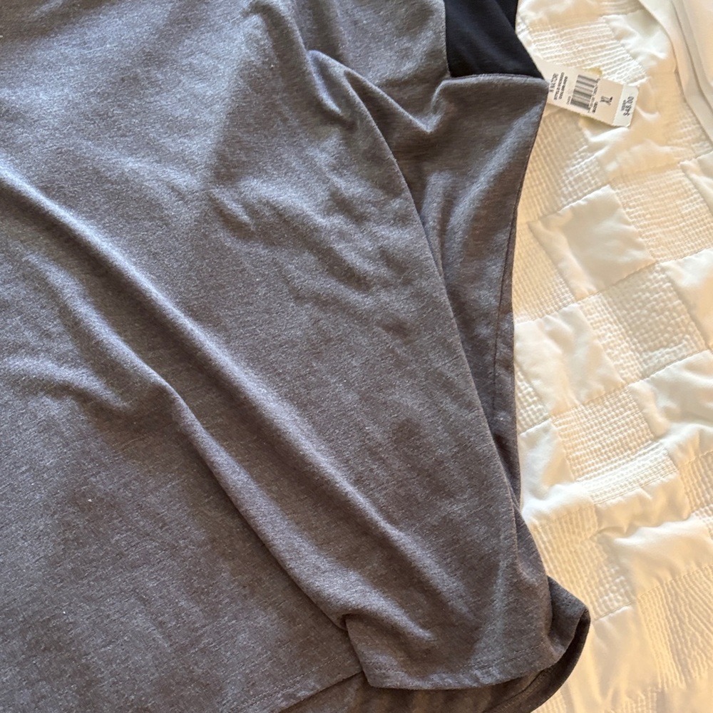 Natori Gray V-Neck Oversized Top size‎ XL style vc5003 - Picture 5 of 7